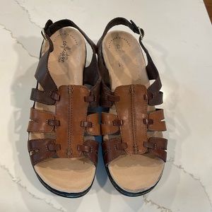 Clarks collection ultimate comfort sandals Brown